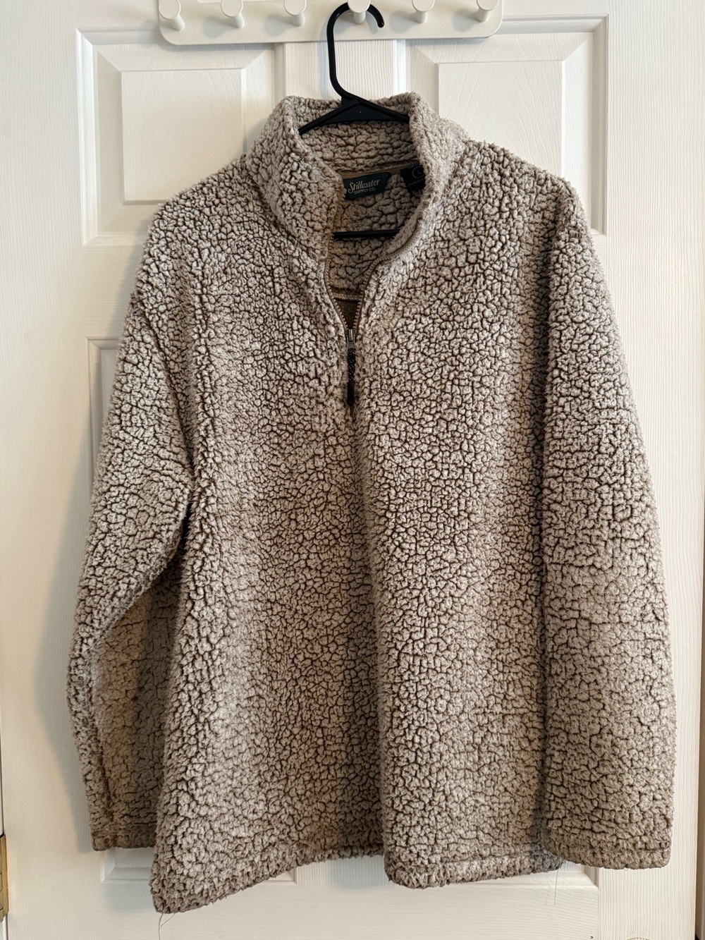 Stillwater Supply Co. Sherpa Quarter-Zip Pullover - Beige